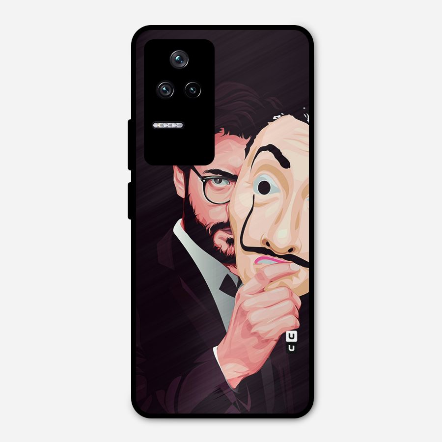 Money Heist Professor Art Metal Back Case for Poco F4 5G
