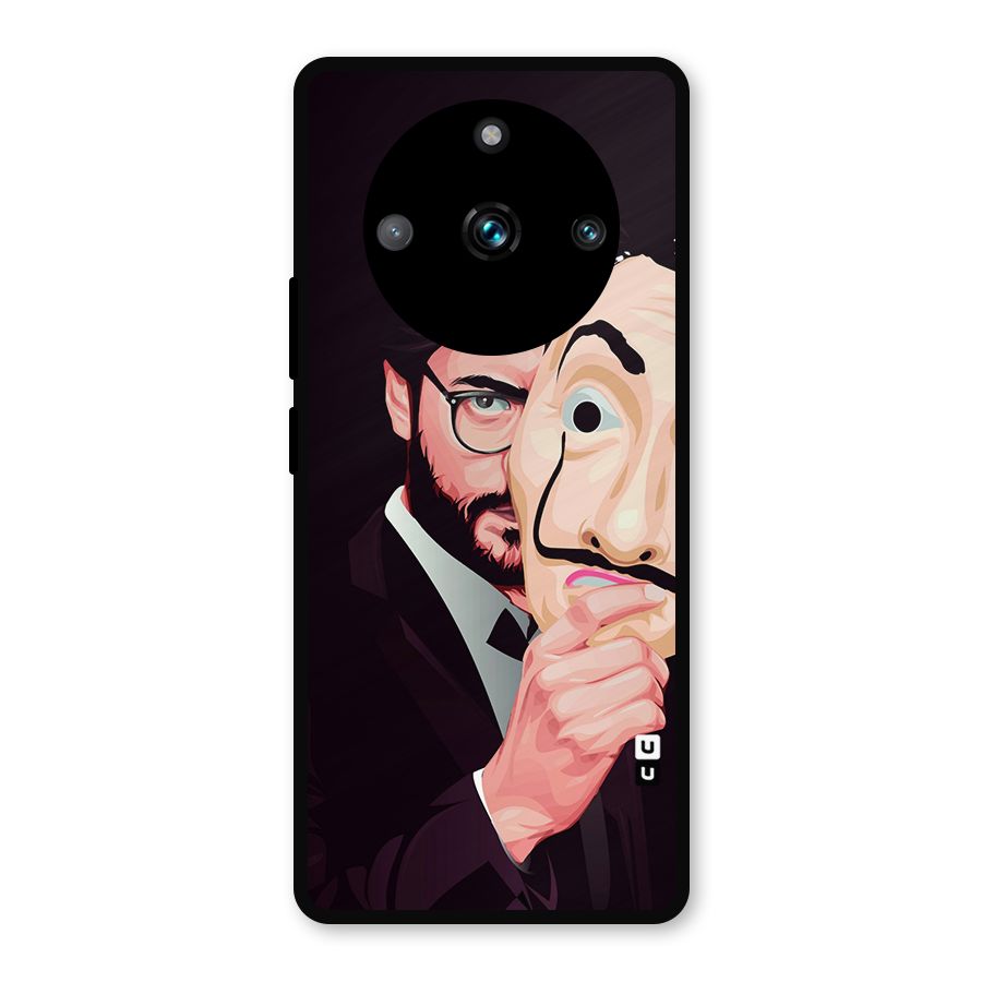 Money Heist Professor Art Metal Back Case for Realme 11 Pro Plus