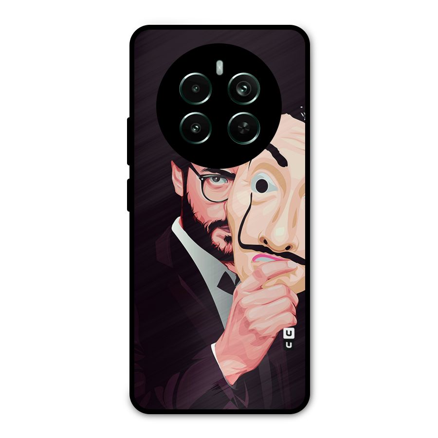 Money Heist Professor Art Metal Back Case for Realme 12 Pro Plus