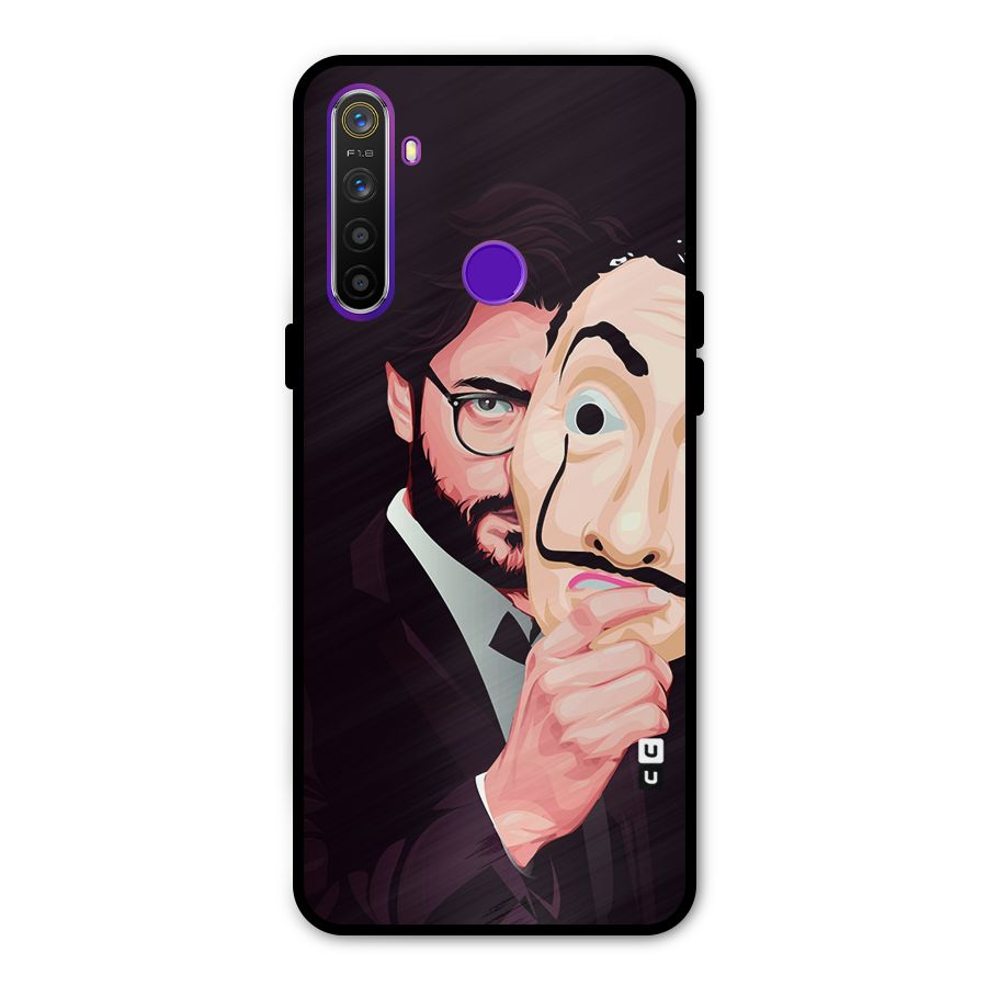 Money Heist Professor Art Metal Back Case for Realme 5