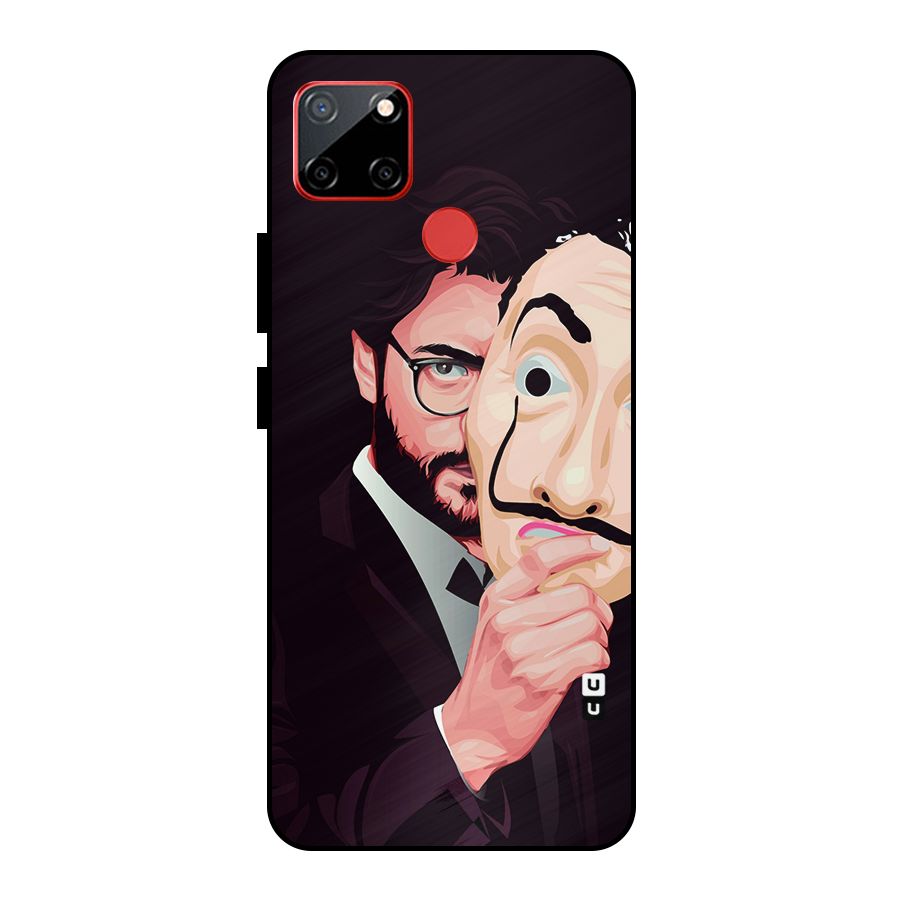 Money Heist Professor Art Metal Back Case for Realme C12