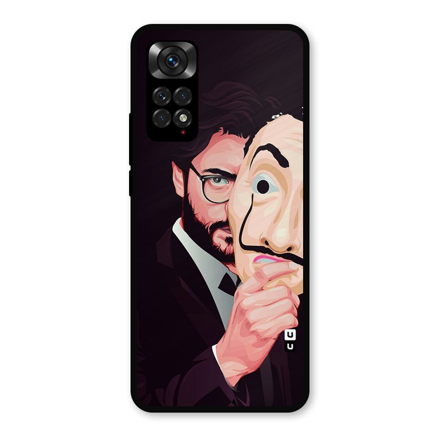 Money Heist Professor Art Metal Back Case for Redmi Note 11s