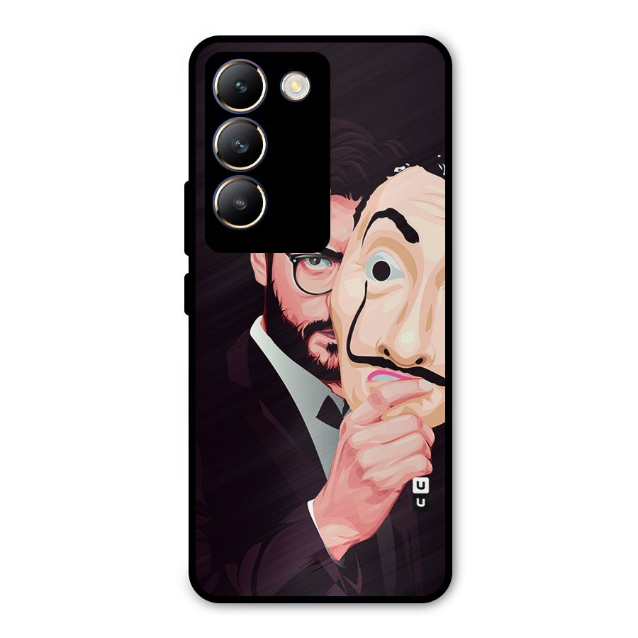 Money Heist Professor Art Metal Back Case for Vivo T3 5G