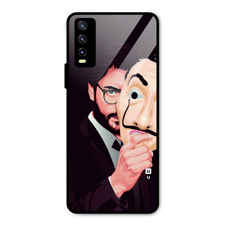 Money Heist Professor Art Metal Back Case for Vivo Y20