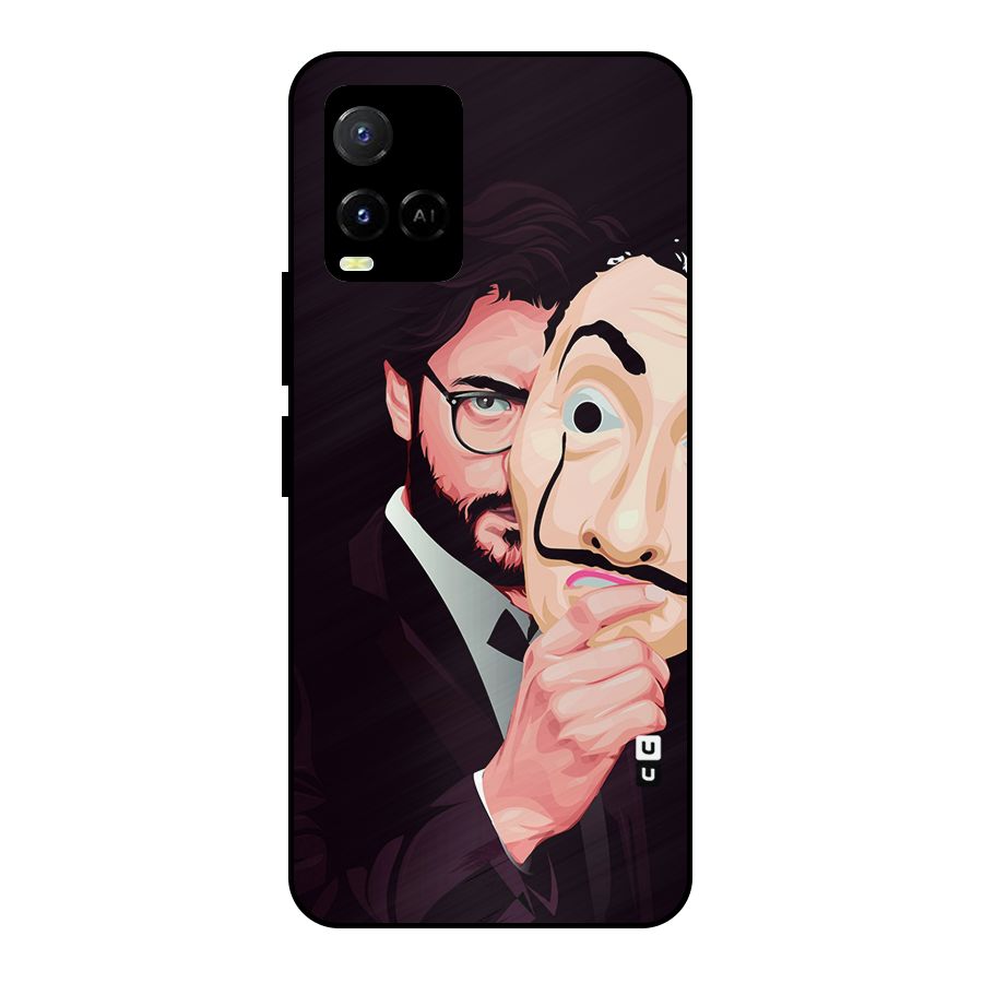 Money Heist Professor Art Metal Back Case for Vivo Y21A
