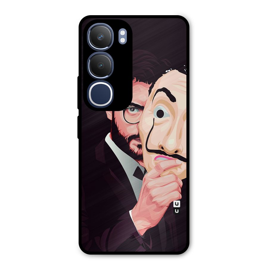 Money Heist Professor Art Metal Back Case for Vivo Y29