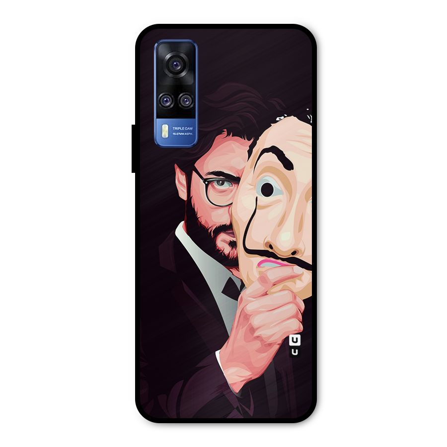 Money Heist Professor Art Metal Back Case for Vivo Y31