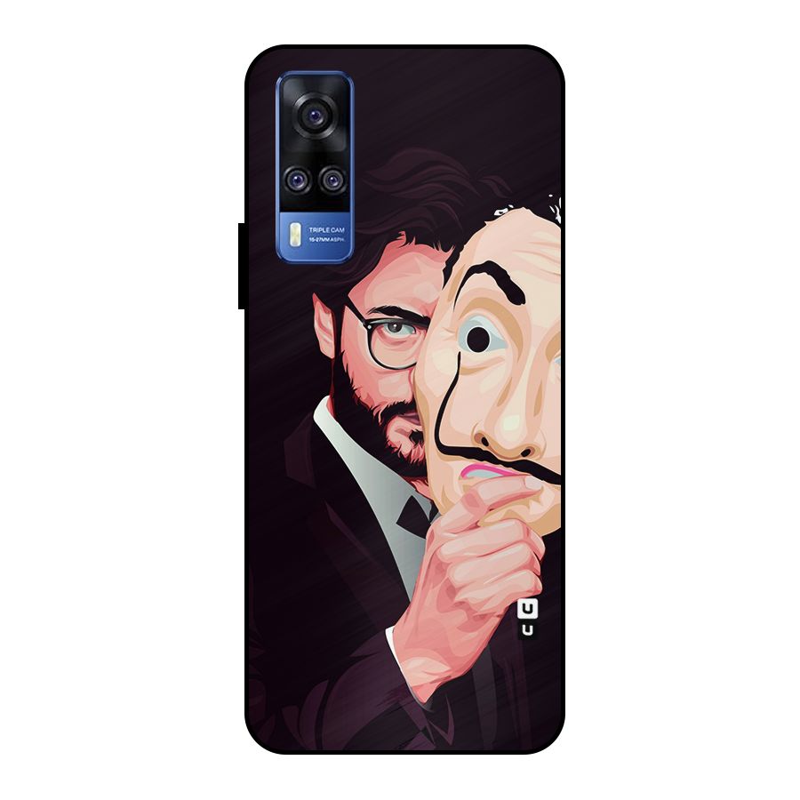 Money Heist Professor Art Metal Back Case for Vivo Y51