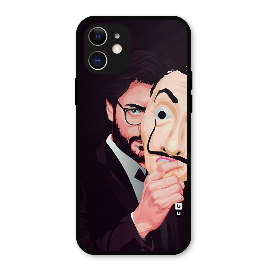 Money Heist Professor Art Metal Back Case for iPhone 12