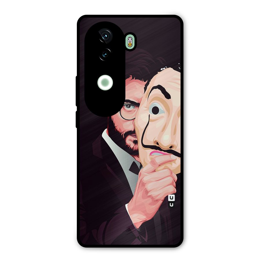 Money Heist Professor Art Metal Back Case for iQOO Z9s