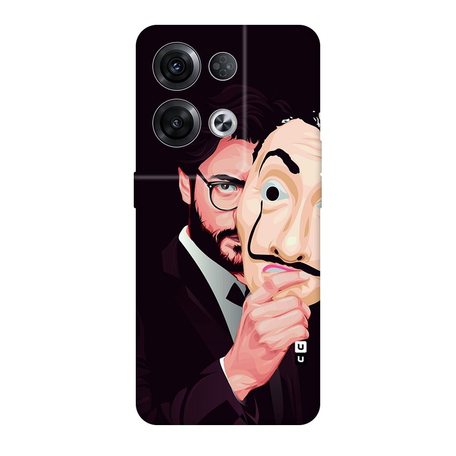 Money Heist Professor Art Original Polycarbonate Back Case for Oppo Reno8 Pro 5G