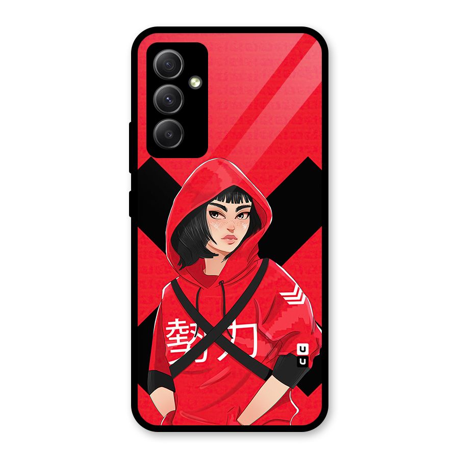 Money Heist Tokyo Digital Art Glass Back Case for Galaxy A34
