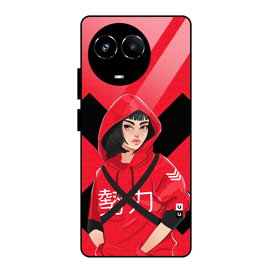 Money Heist Tokyo Digital Art Glass Back Case for Realme Narzo 60X