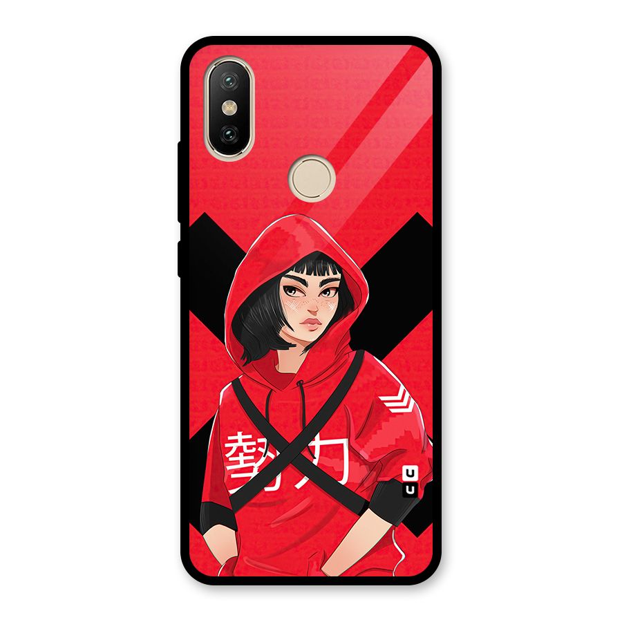 Money Heist Tokyo Digital Art Glass Back Case for Redmi A2