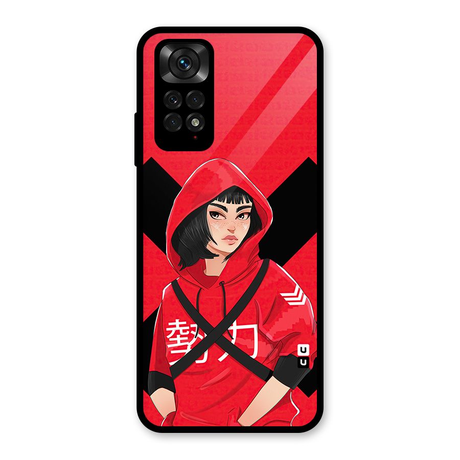 Money Heist Tokyo Digital Art Glass Back Case for Redmi Note 11S
