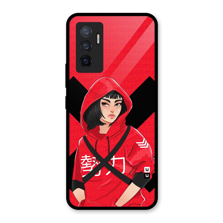 Money Heist Tokyo Digital Art Glass Back Case for Vivo V23e