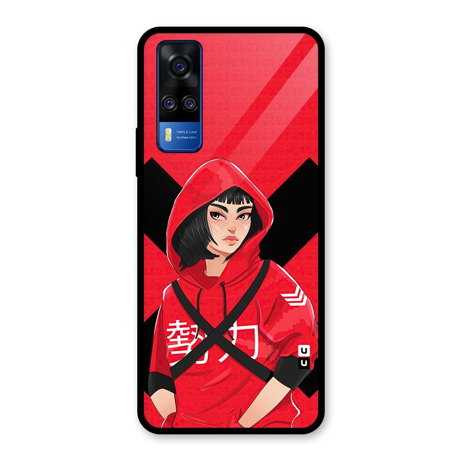 Money Heist Tokyo Digital Art Glass Back Case for Vivo Y31