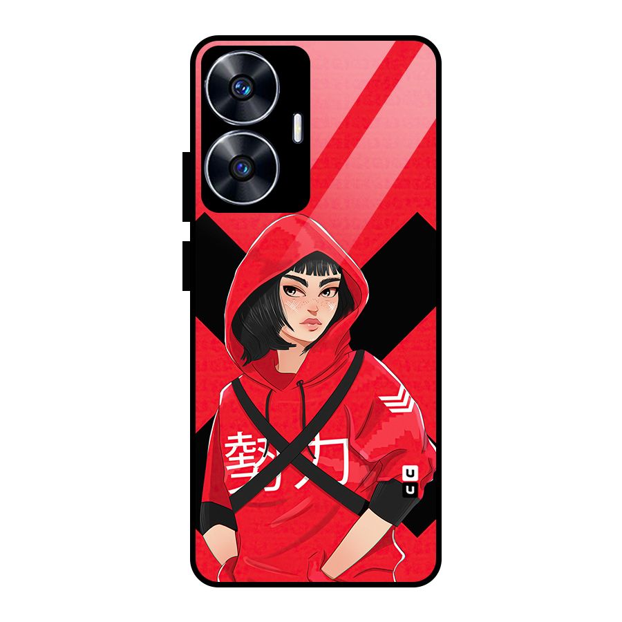 Money Heist Tokyo Digital Art Glass Back Case for realme C55