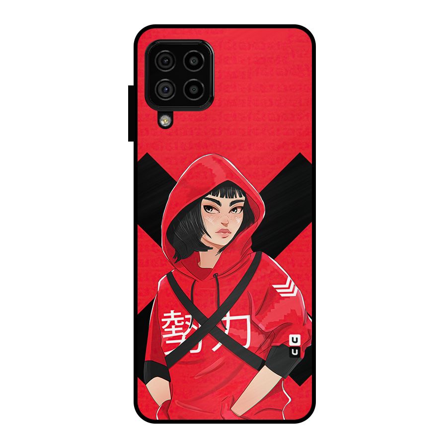 Money Heist Tokyo Digital Art Metal Back Case for Galaxy A22 4G