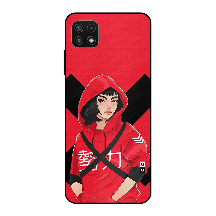 Money Heist Tokyo Digital Art Metal Back Case for Galaxy A22 5G