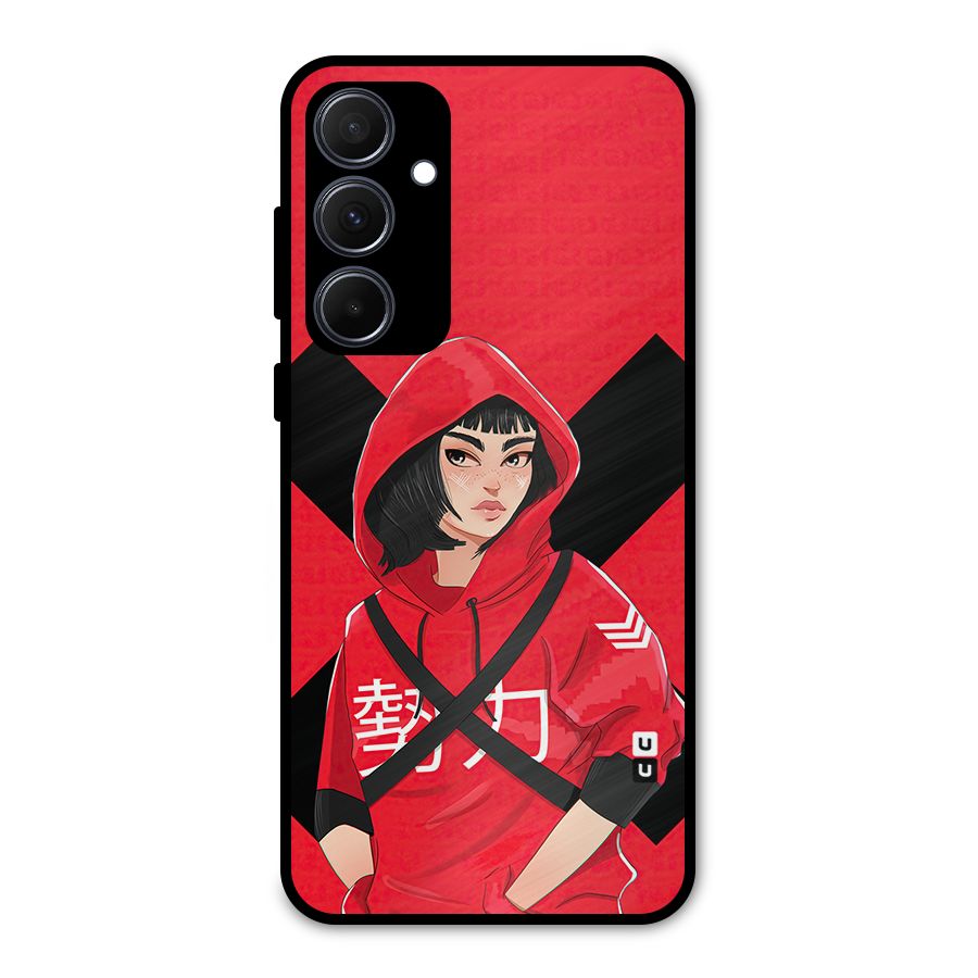 Money Heist Tokyo Digital Art Metal Back Case for Galaxy A35