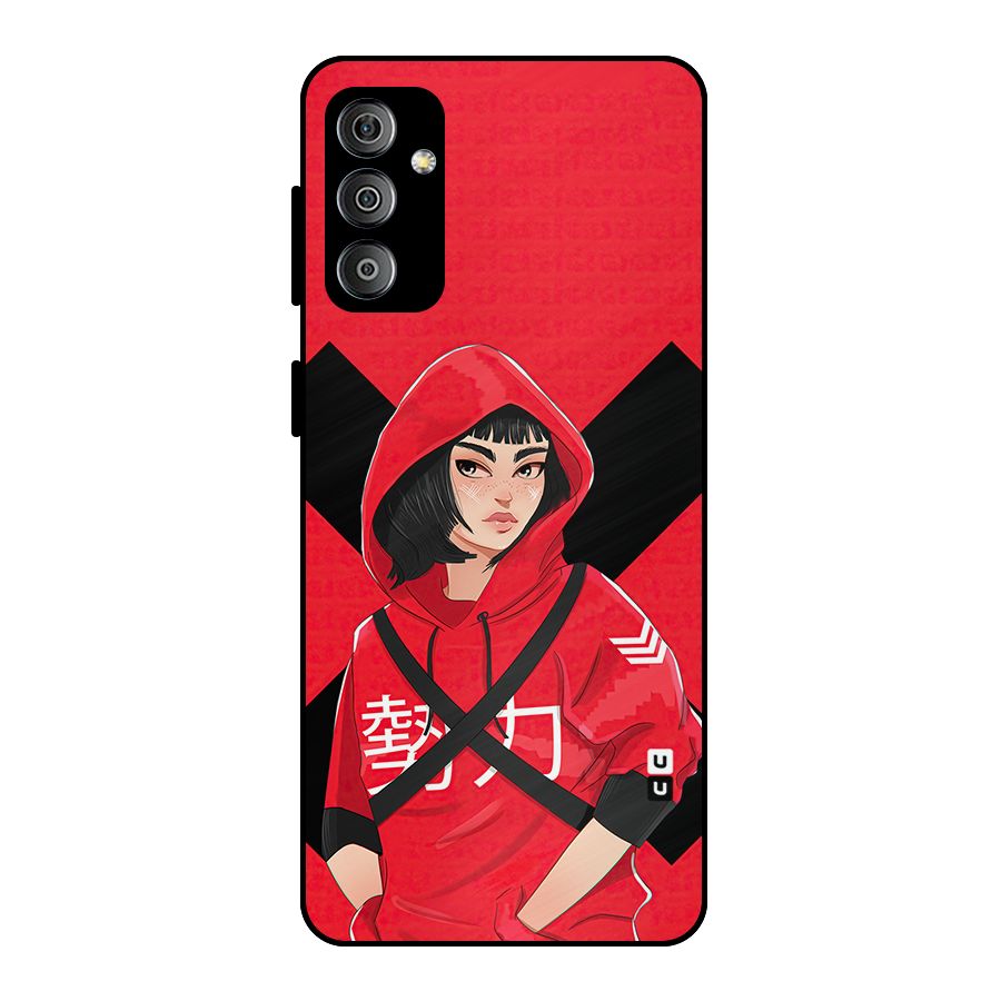 Money Heist Tokyo Digital Art Metal Back Case for Galaxy F23