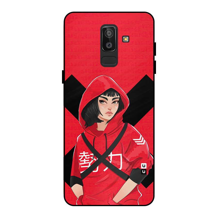 Money Heist Tokyo Digital Art Metal Back Case for Galaxy J8