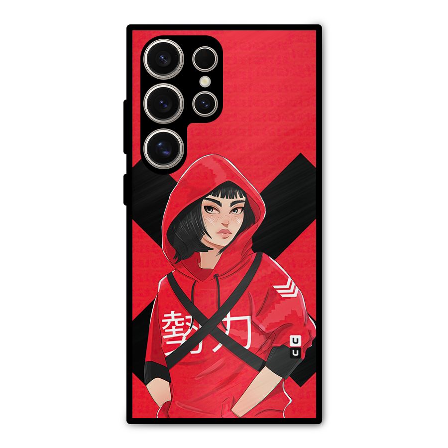 Money Heist Tokyo Digital Art Metal Back Case for Galaxy S24 Ultra