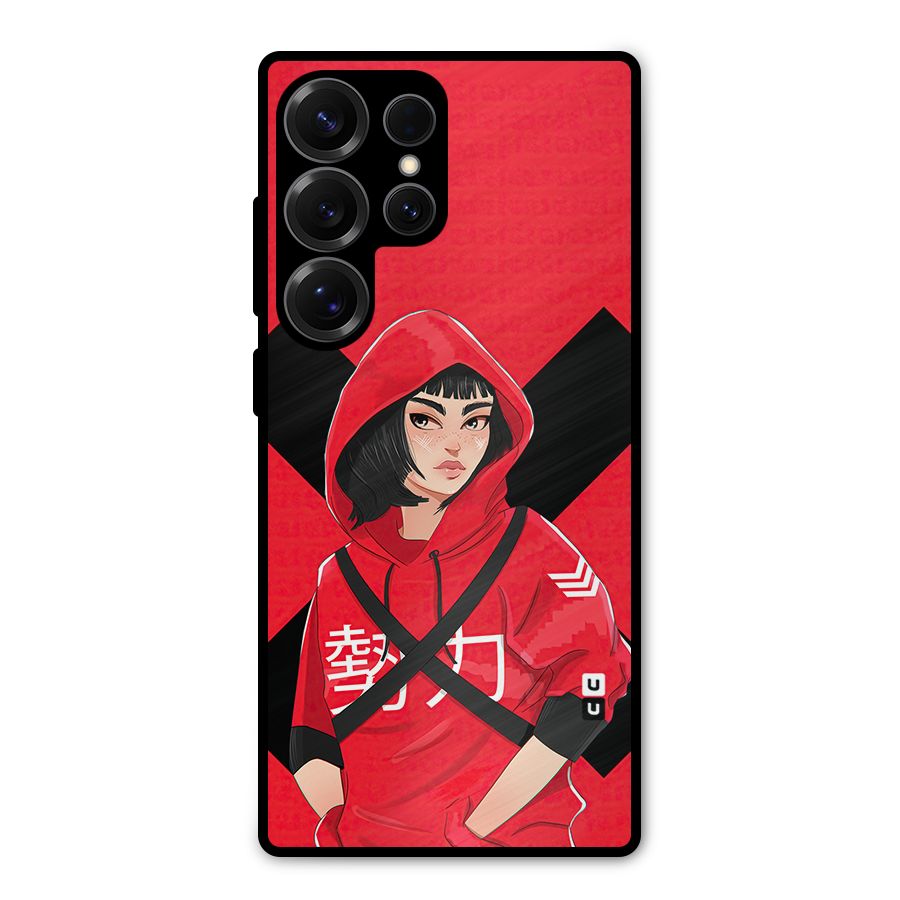 Money Heist Tokyo Digital Art Metal Back Case for Galaxy S25 Ultra