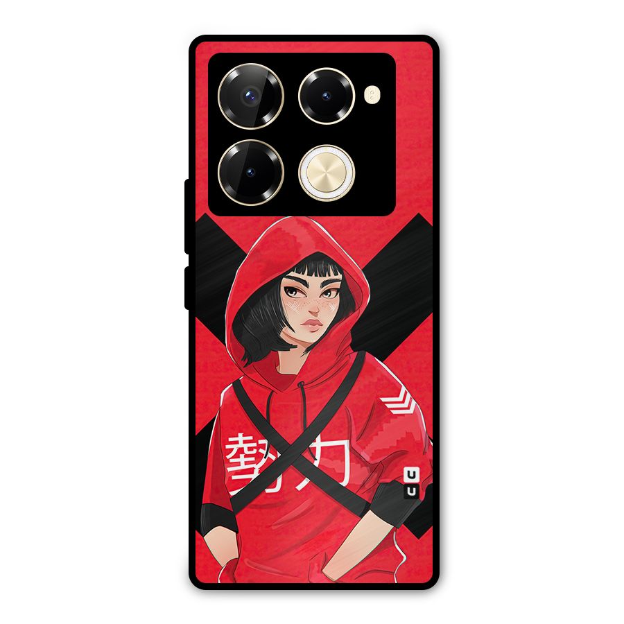 Money Heist Tokyo Digital Art Metal Back Case for Infinix Note 40 Pro Plus
