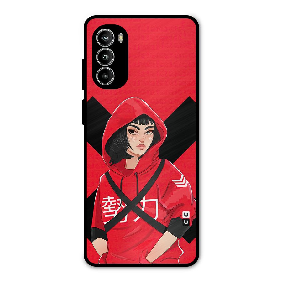 Money Heist Tokyo Digital Art Metal Back Case for Moto G52