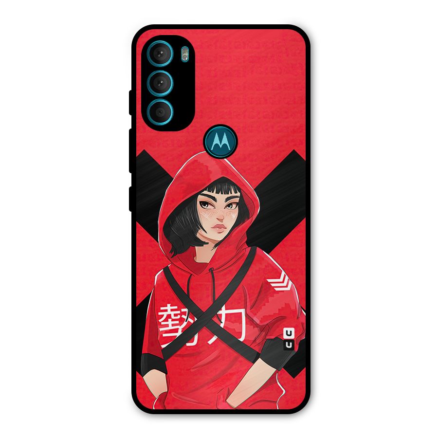Money Heist Tokyo Digital Art Metal Back Case for Moto G71 5G