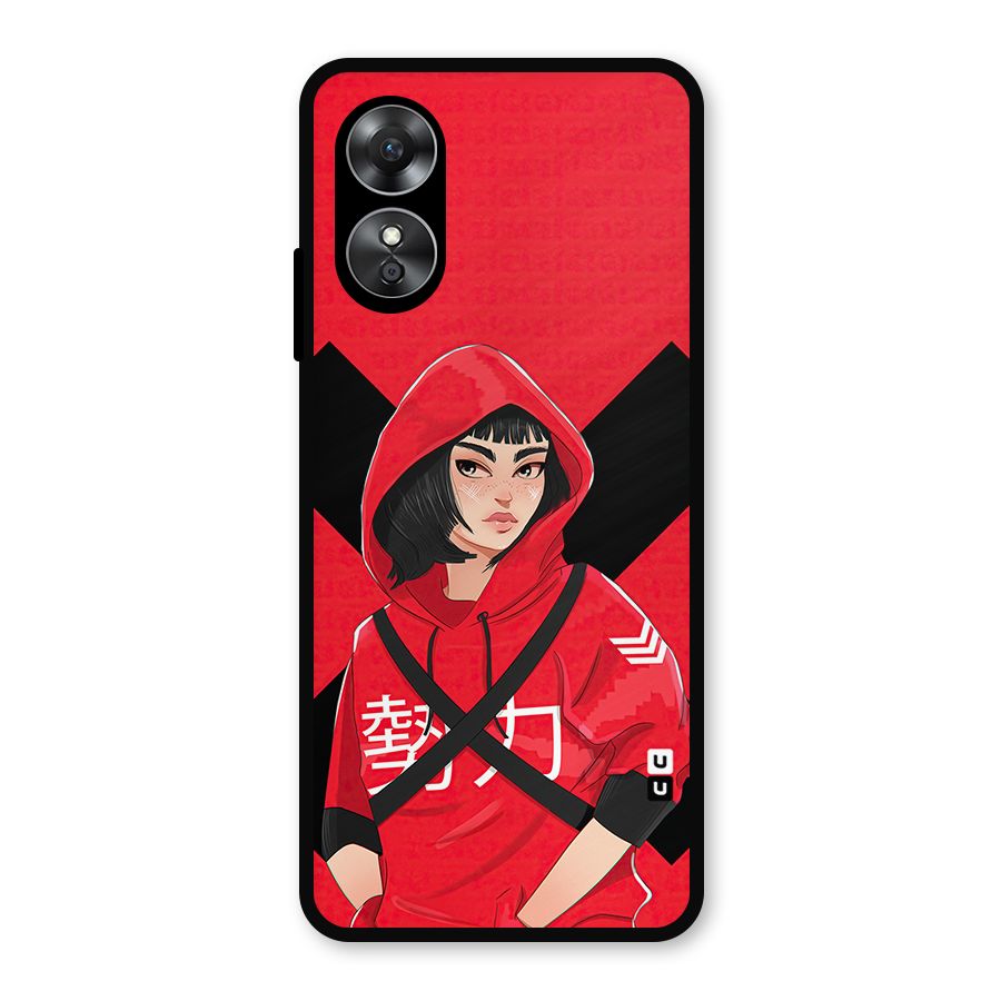 Money Heist Tokyo Digital Art Metal Back Case for Oppo A17