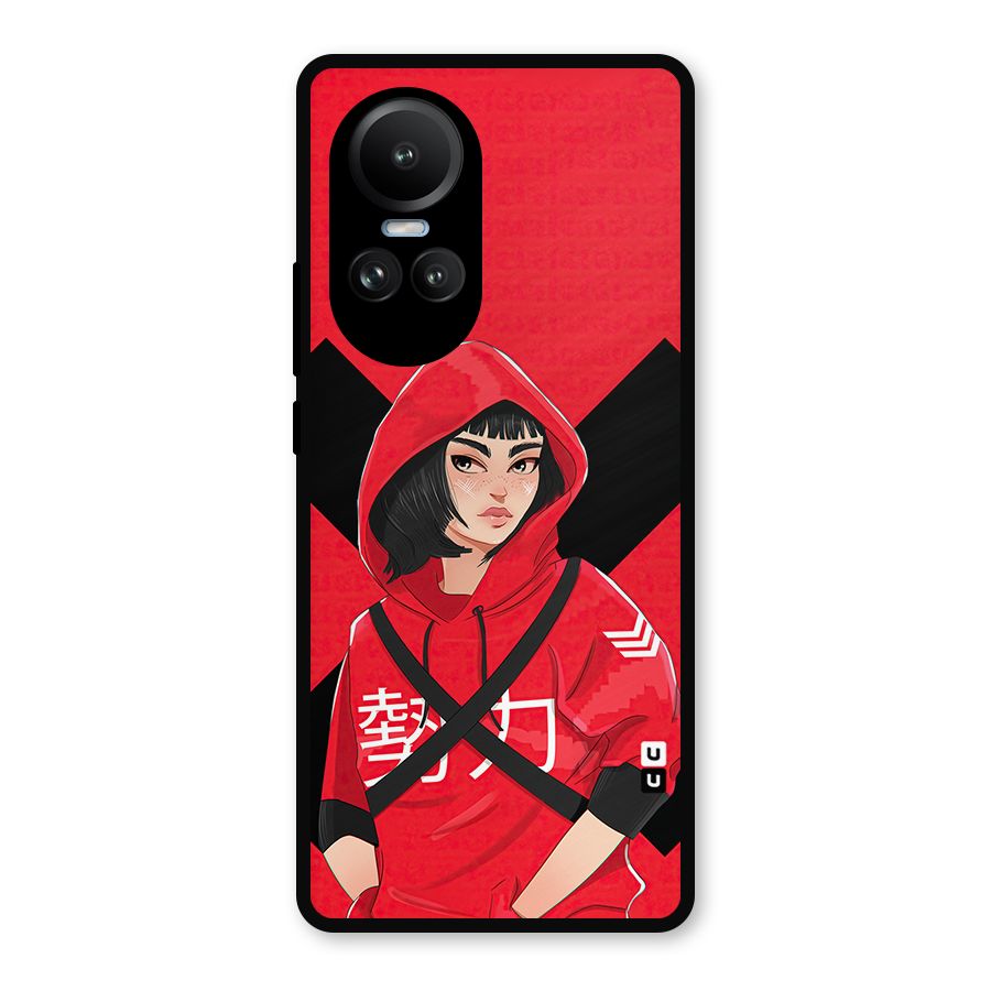 Money Heist Tokyo Digital Art Metal Back Case for Oppo Reno10 Pro