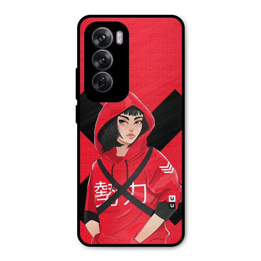 Money Heist Tokyo Digital Art Metal Back Case for Oppo Reno12 Pro