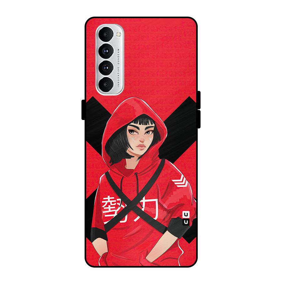 Money Heist Tokyo Digital Art Metal Back Case for Oppo Reno4 Pro