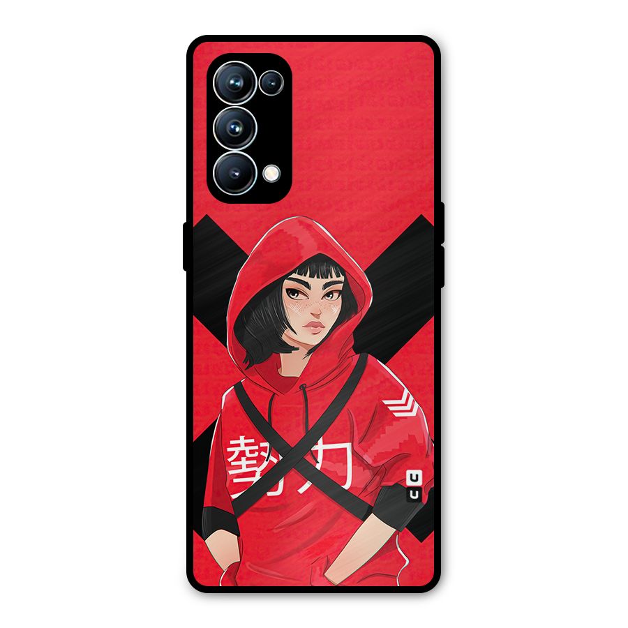 Money Heist Tokyo Digital Art Metal Back Case for Oppo Reno5 Pro 5G