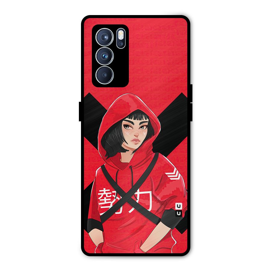 Money Heist Tokyo Digital Art Metal Back Case for Oppo Reno6 Pro 5G