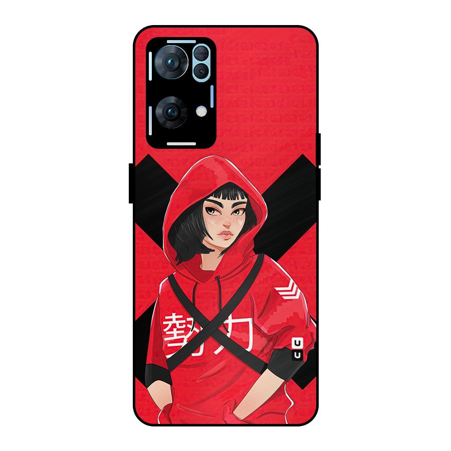 Money Heist Tokyo Digital Art Metal Back Case for Oppo Reno7 Pro 5G