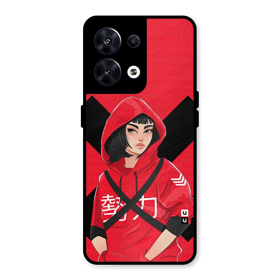 Money Heist Tokyo Digital Art Metal Back Case for Oppo Reno8 5G