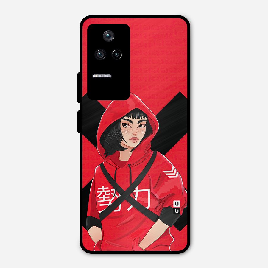 Money Heist Tokyo Digital Art Metal Back Case for Poco F4 5G