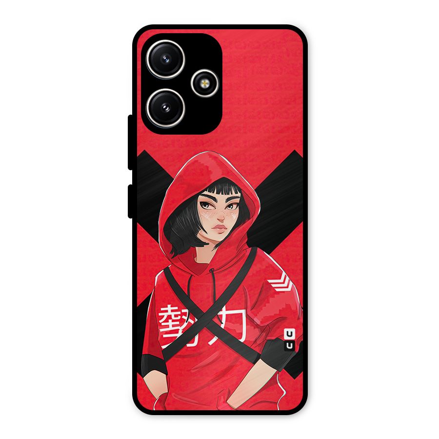 Money Heist Tokyo Digital Art Metal Back Case for Poco M6 Pro