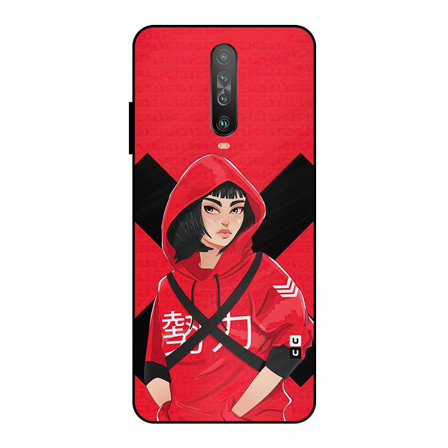Money Heist Tokyo Digital Art Metal Back Case for Poco X2