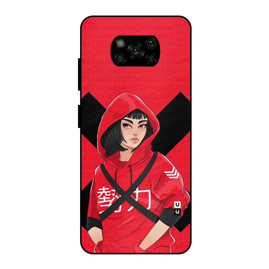 Money Heist Tokyo Digital Art Metal Back Case for Poco X3