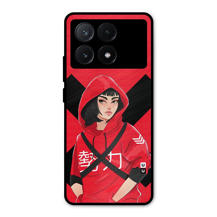 Money Heist Tokyo Digital Art Metal Back Case for Poco X6 Pro