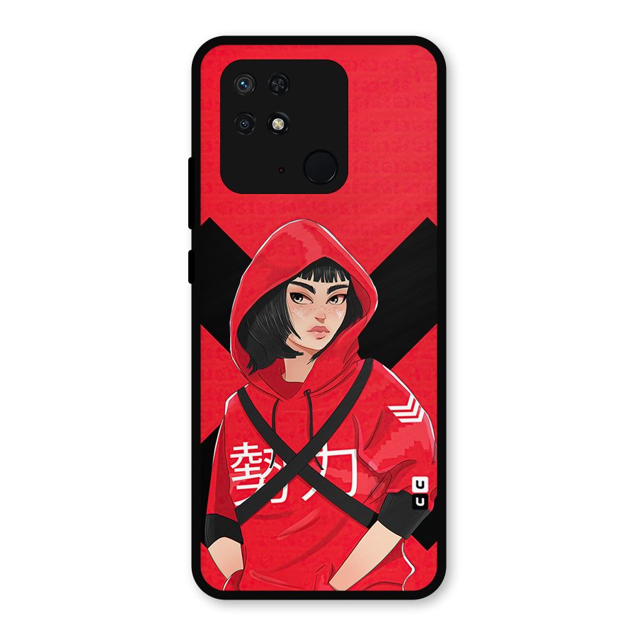 Money Heist Tokyo Digital Art Metal Back Case for Redmi 10