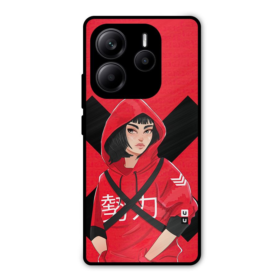 Money Heist Tokyo Digital Art Metal Back Case for Redmi Note 14 5G