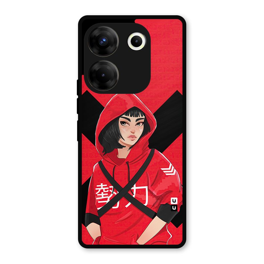 Money Heist Tokyo Digital Art Metal Back Case for Tecno Camon 20