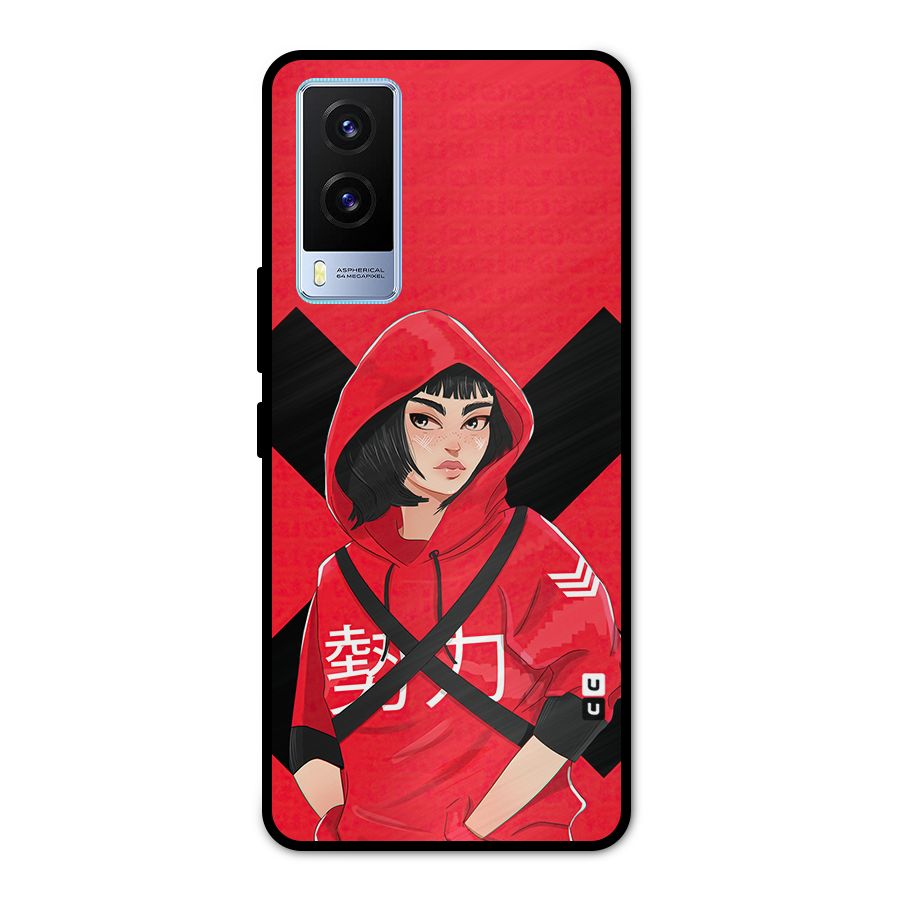 Money Heist Tokyo Digital Art Metal Back Case for Vivo V21e 5G