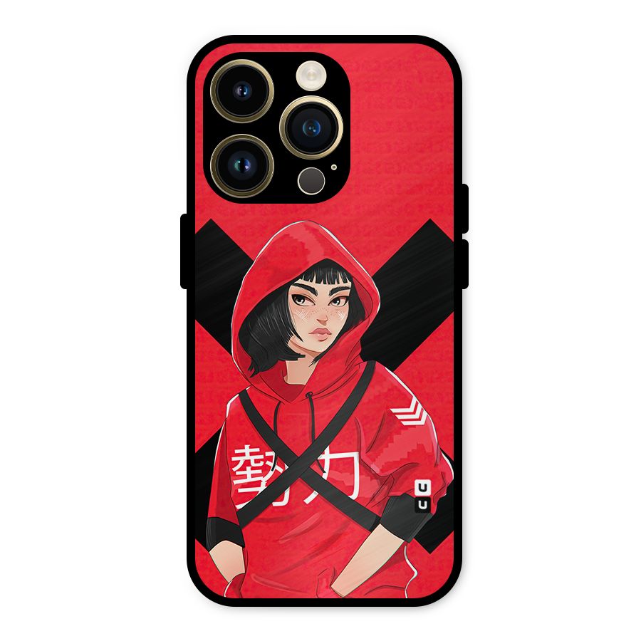 Money Heist Tokyo Digital Art Metal Back Case for iPhone 14 Pro